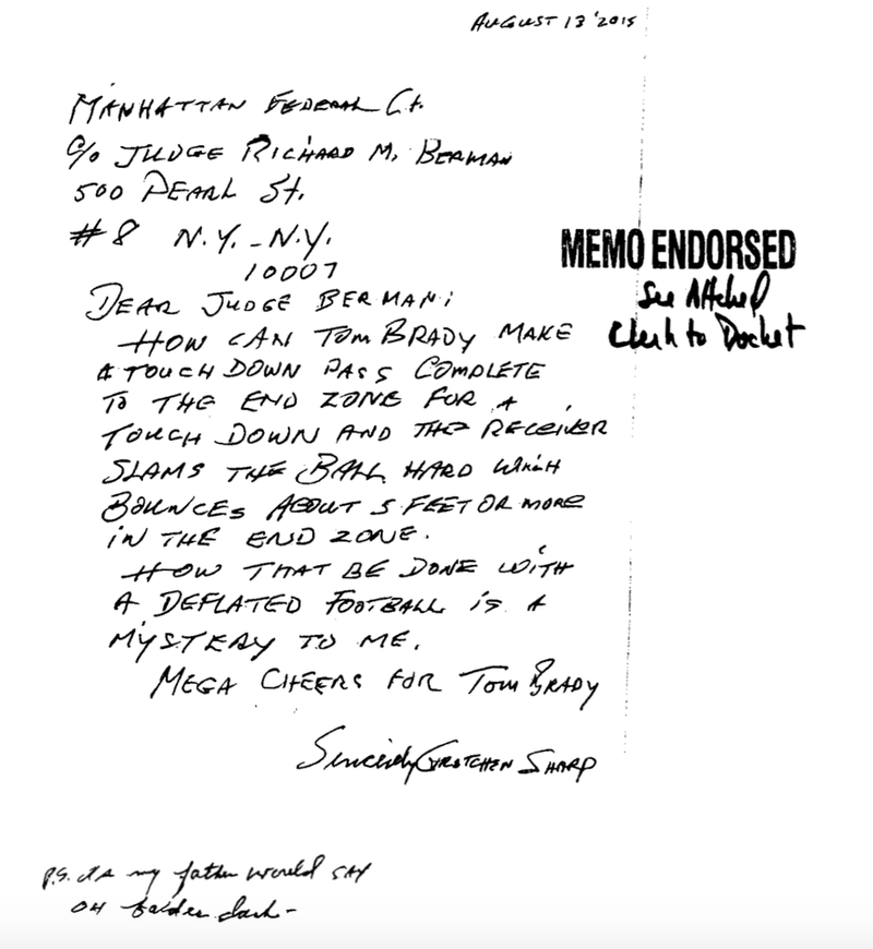 Illustration for article titled Here Are The Anti-NFL Letters Fans Sent The Ballghazi Judge